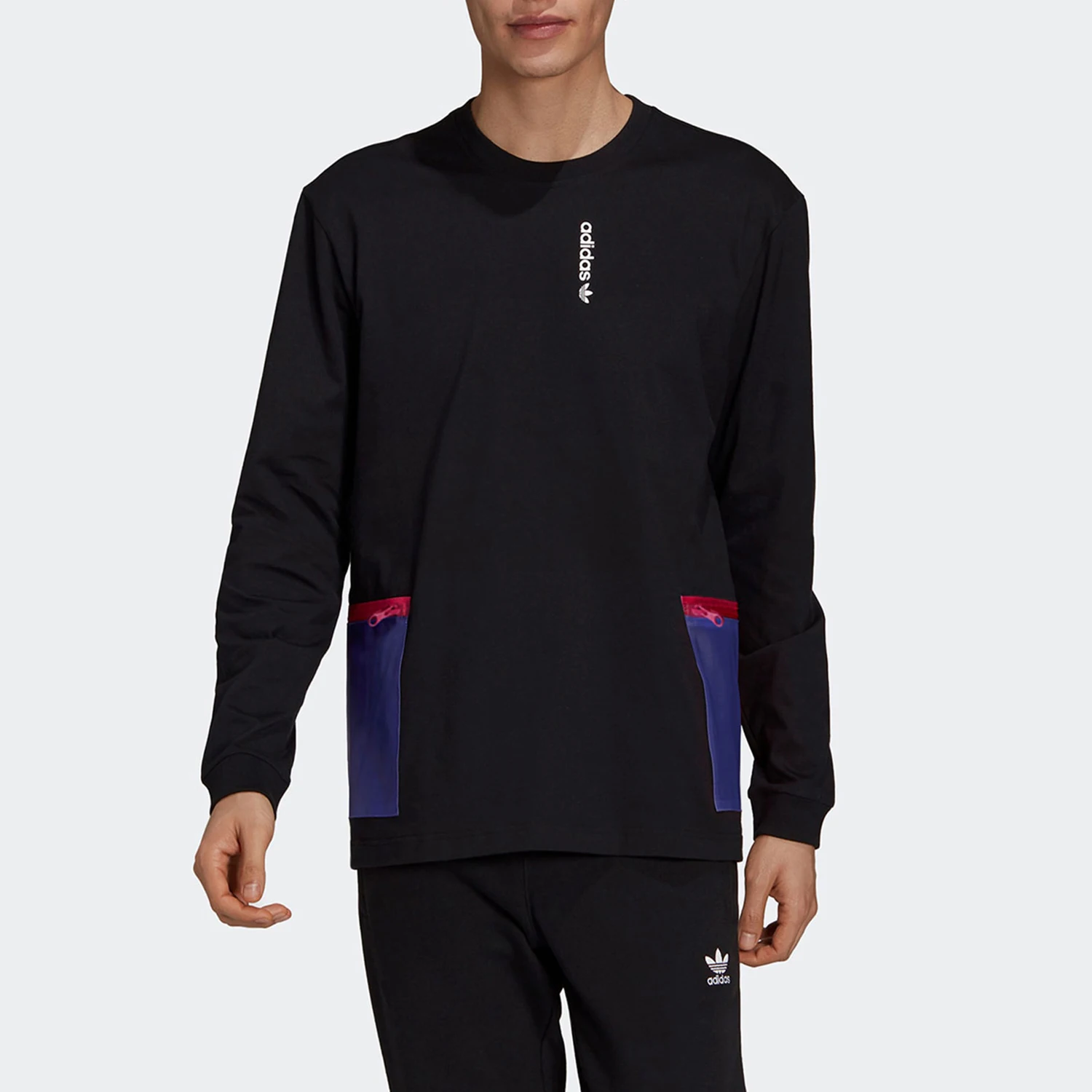 

Мужская повседневная футболка с длинными рукавами Adidas Originals Color Block H09363