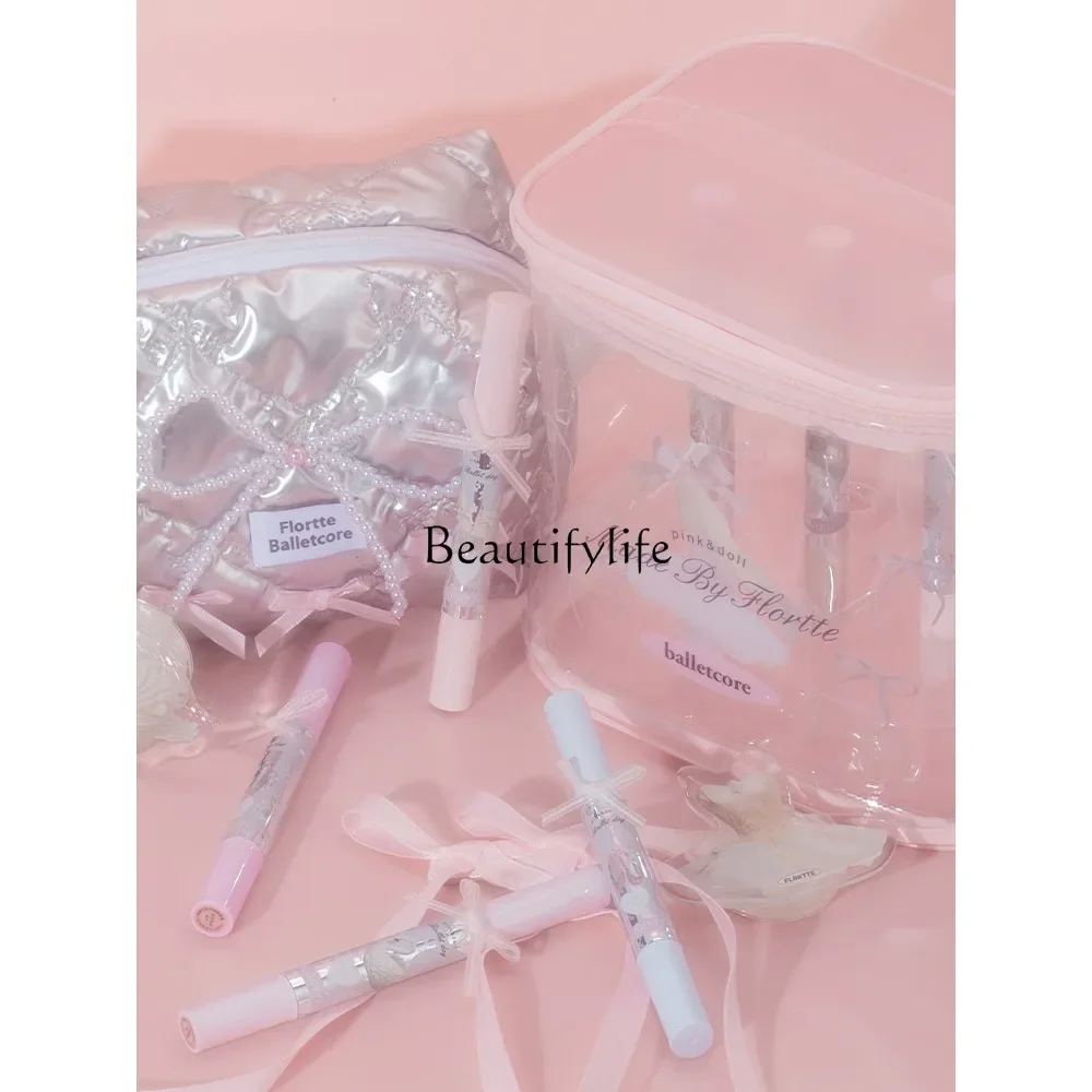 

[New Year's Gift] Small Bow Film Lip Gloss Lip Glaze ALL IN Large Set