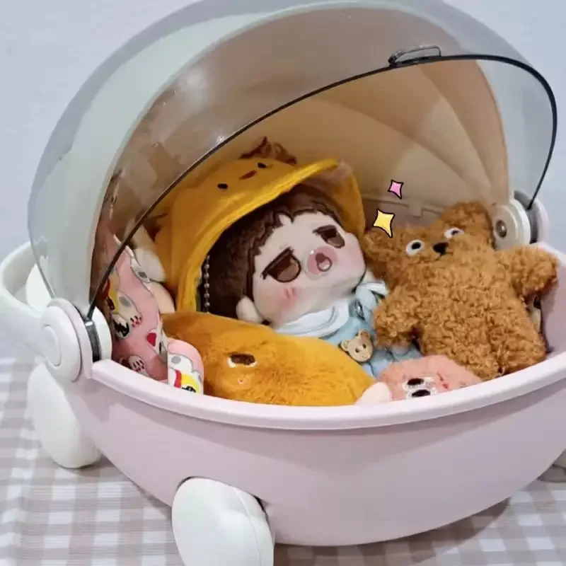 In-Stock Box For Mokoko Labubu Space Module Doll Sleep Cradle Cotton Storage Box Singapore Exclusive Dollhouse Accessory