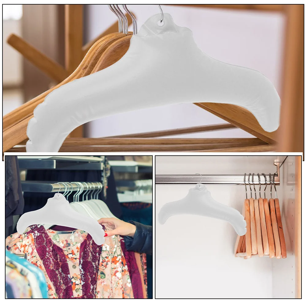 5 قطع من شماعات الملابس المتعددة، رف تجفيف أبيض قابل للطي للسفر، مجفف محمول