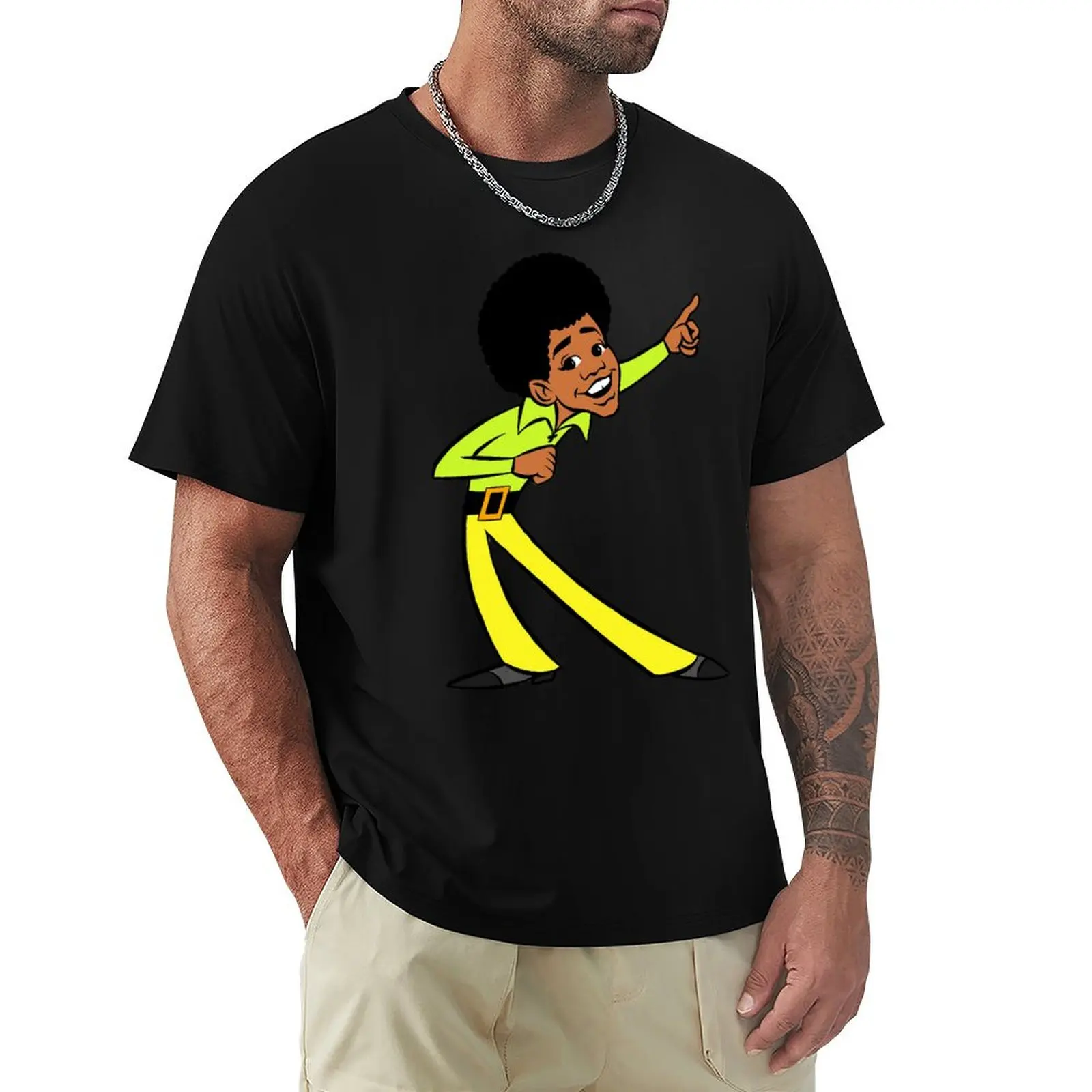 

MJ Kid Jackson 5 animated T-Shirt Plus Size Summer Casual T-Shirt