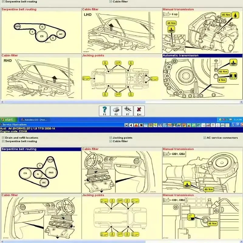 إصدار Auto.data 3.45 ورشة عمل حية 2018/2015 برنامج إصلاح السيارات + تثبيت دليل الفيديو ورشة عمل تكنيك