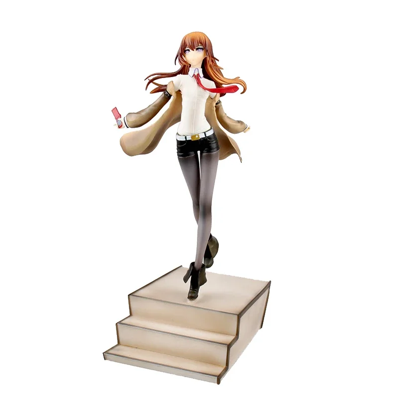 STEINS GATE GK Makise Kurisu Model Action Figure Anime PVC 25CM Sxey Girl Statue Collection Toy For Kid Desktop Decoration Figma