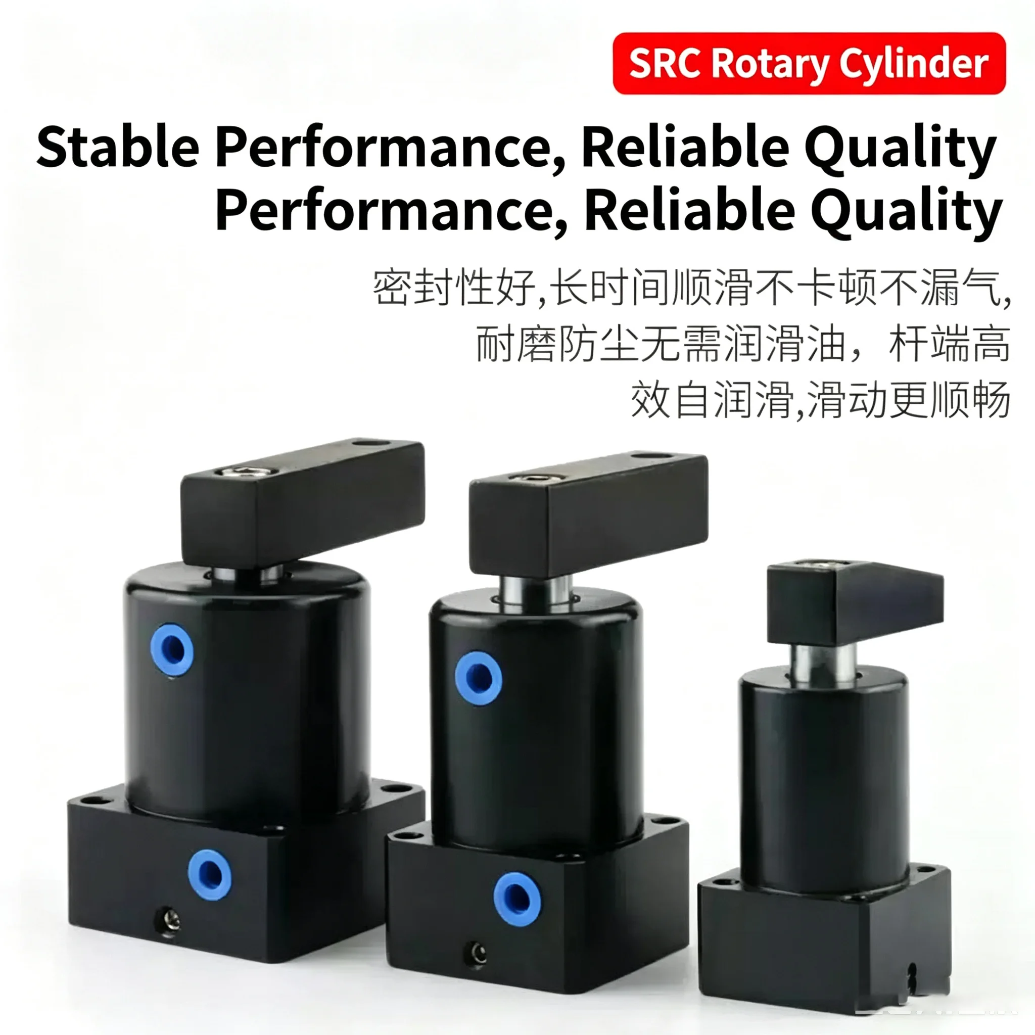 Clamping Rotary Cylinder SRC25/32/40/50/63R-L Small ACK Pneumatic Angle 90 180 Degree Downward Pressure