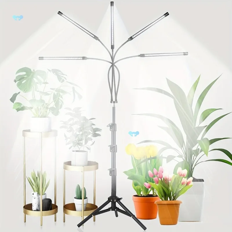 

5 Heads/4 Heads Grow Light with Stand for Indoor Plants