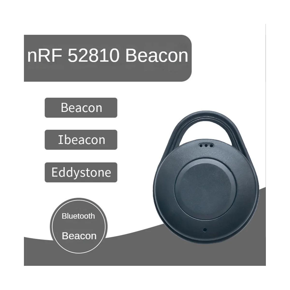 A57G-NRF52810 Bluetooth 5.0 저전력 소비 모듈 비콘 실내 포지셔닝, 흰색 31.5 X 31.5 X 10Mm