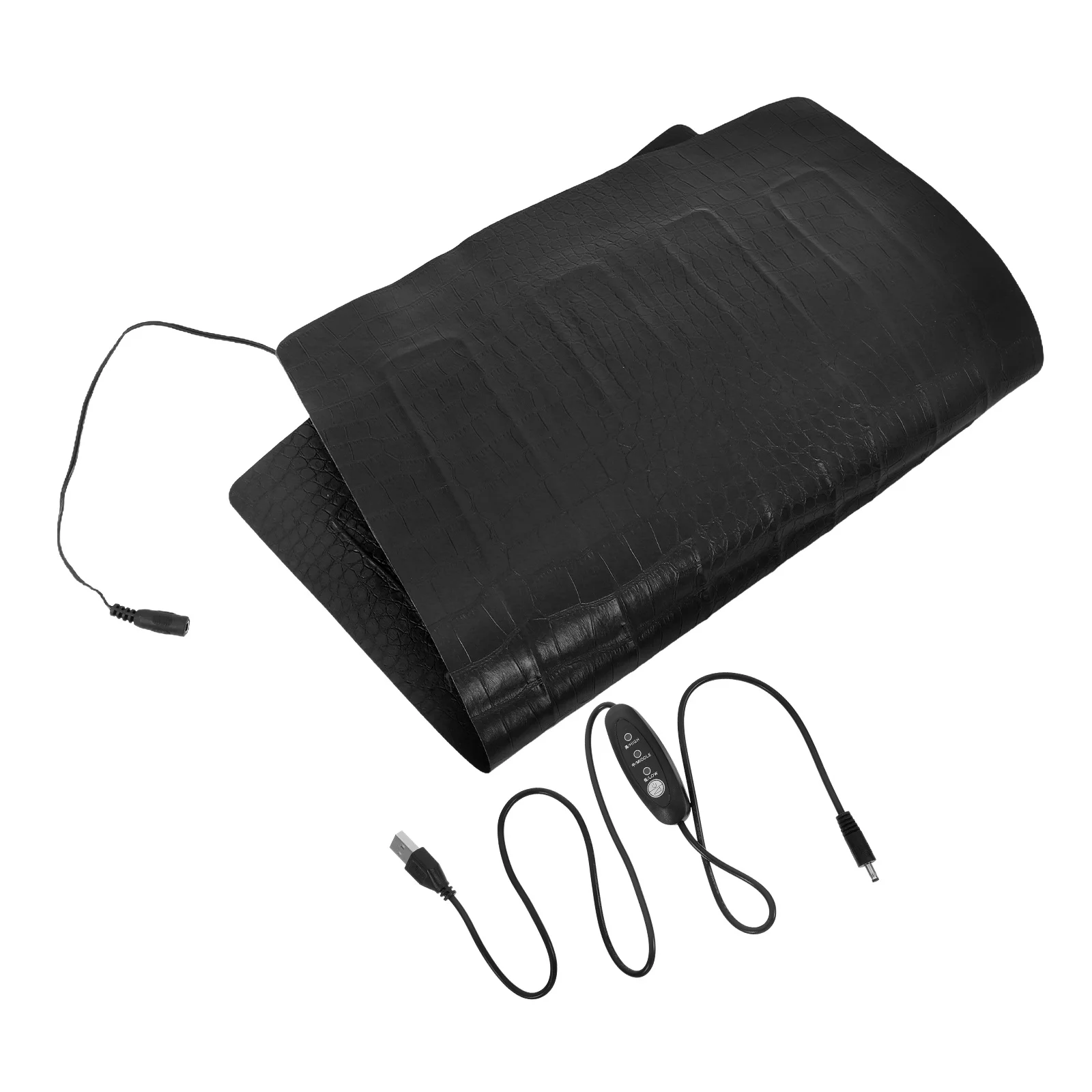 

USB 3 Level Carbon Fiber Heating Pad for Pets Adjustable Temperature Portable Waterproof Warming Mat Cats Dogs Reptiles Small