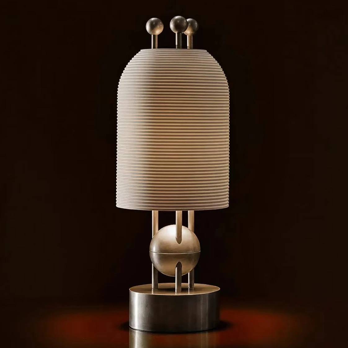 XZ Dark Deconstructivist Modern Decorative Hotel Bedroom Frosted Glass Shade Table Lamp Reading Light Home Lighting Desk Lamp
