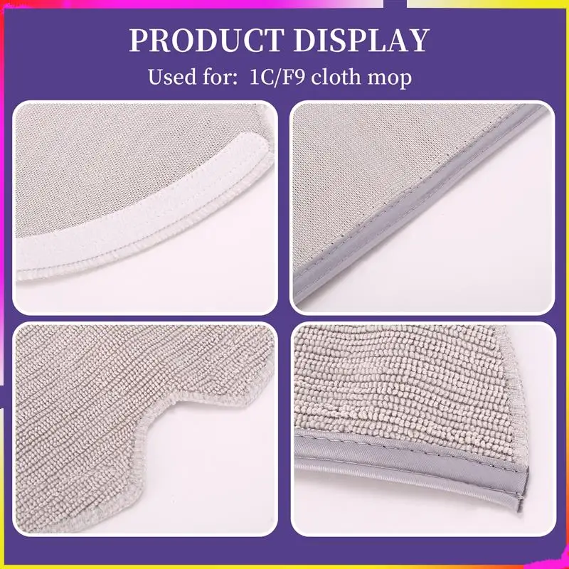 M04K 3Pcs Replacement Mop Cloth For Mijia 1C Dreame F9 Sweeping Mopping Pad Robot Vacuum Cleaner Accessories