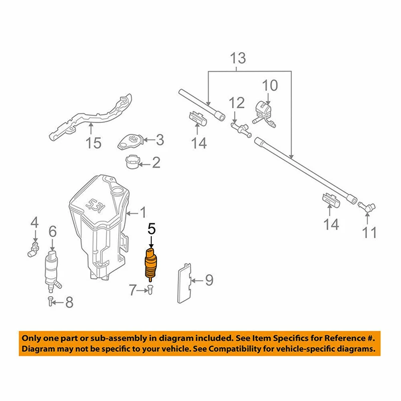 Car Front Windscreen Washer Pump 67128362154 For BMW 1 3 5 6 7 Series E81 E82 E87 E88 E90 E91 E92 F30 F31 Plastic Accessories