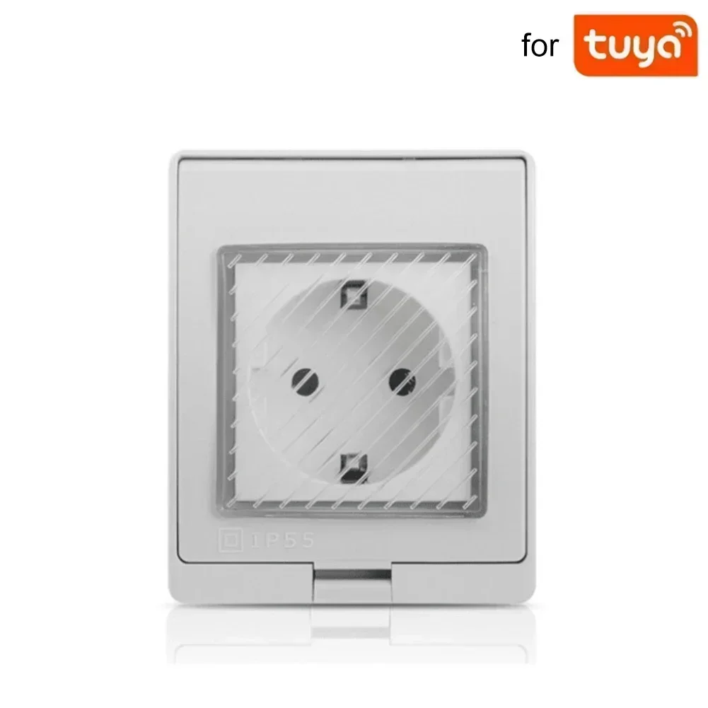 Eu-style WiFi Smart Socket IP55 Outdoor Waterproof Switch Socket 16A Wall Outlet For Test Measurement Tool Accessory
