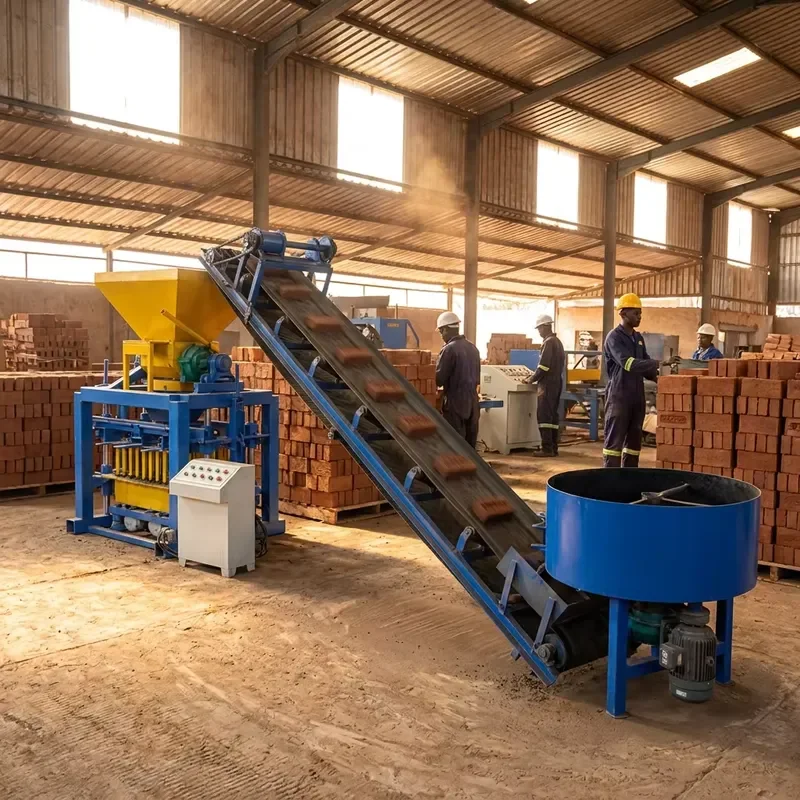 QTJ4-35 Semi Automatic Concrete Block Making Machine Hollow Paving Brick Machine Factory Price