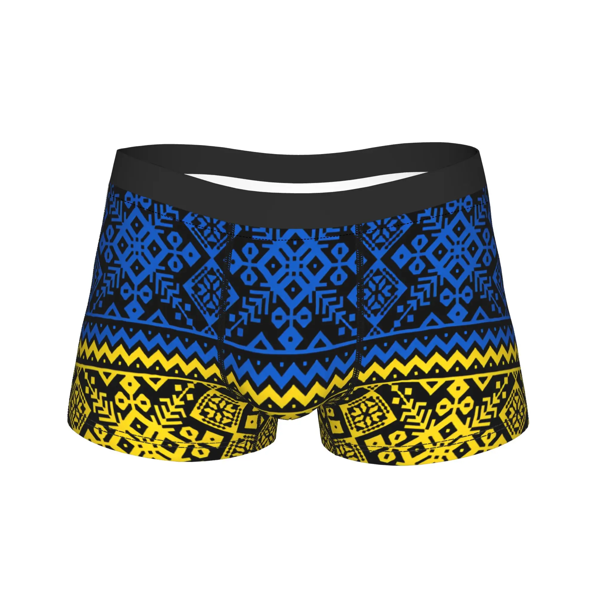 

Ukrainian Belarusian Vyshyvanka Underwear Men Boxer Brief Novelty Boxer Shorts High Quality Pattern Oversize Underpants