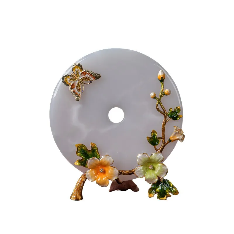 Ping An jade buckle ornament, living room sprinkler cabinet, TV cabinet store opened, housewarming home decoration