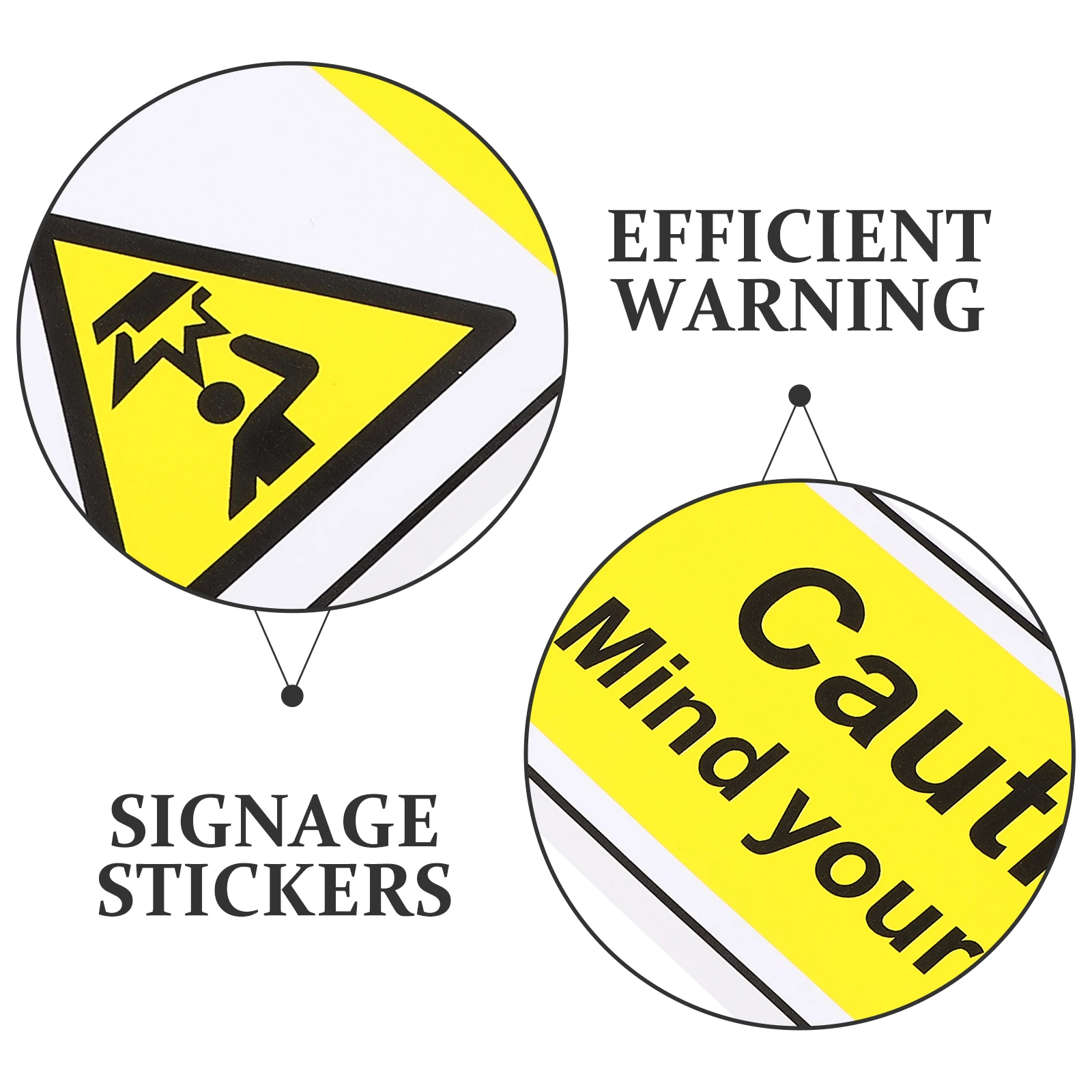 

Reflective Watch Your Head Warning Sticker Pvc Safety Sign Adhesive Caution Decal Collision Resistant For Factory Warehouse
