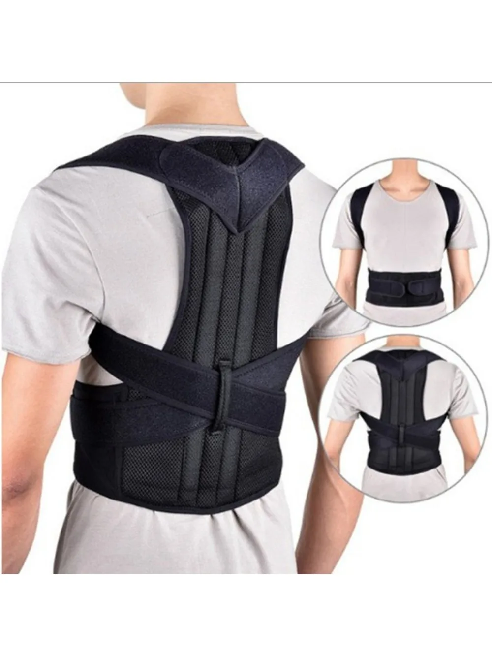 Ceinture correctrice de Posture réglable pour femmes et hommes, soutien lombaire des épaules pour améliorer la scoliose