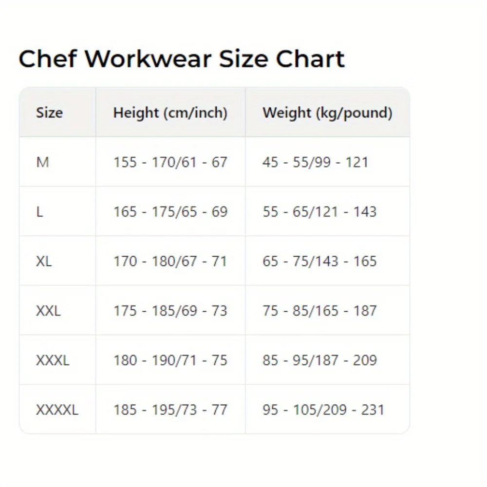 Summer Short - Sleeve and Long - Sleeve Chef Workwear: Thin Breathable Work Uniforms for Men and Women in Kitchens