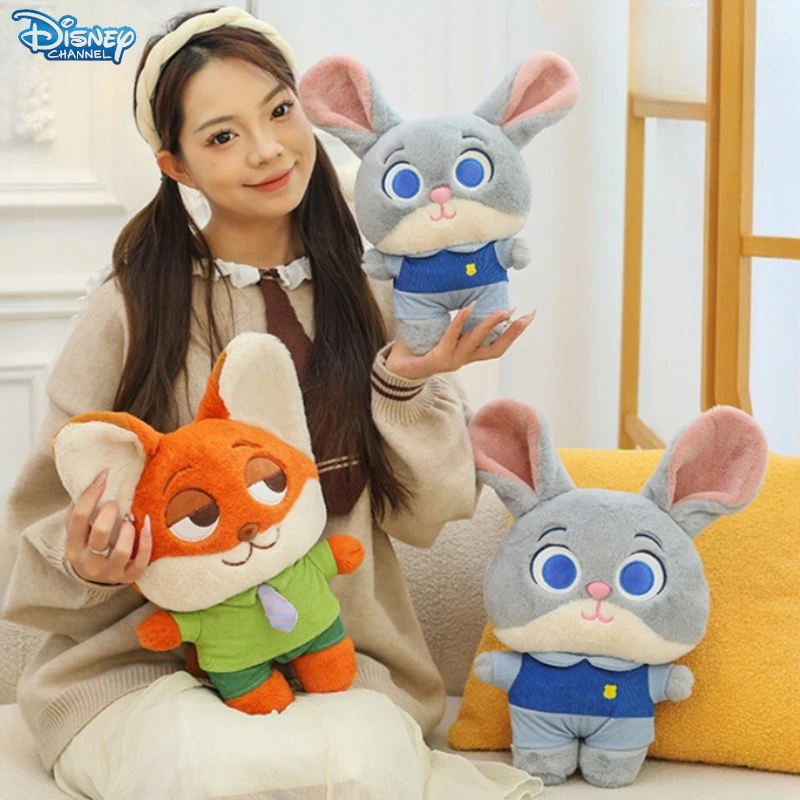 

30/40CM Zootopia Plushies Nick Wilde Peluche Judy Hopps Cartoon Anime Plush Flash Slothmore Comfortable Soft Doll Toy Gifts