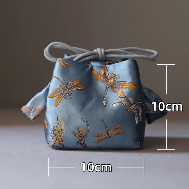 Outdoor Tea Set Storage Bag Portable Teapot Cup Protective Bag Cotton Teapot Teacup Bag Travel Organizer Tote Bag