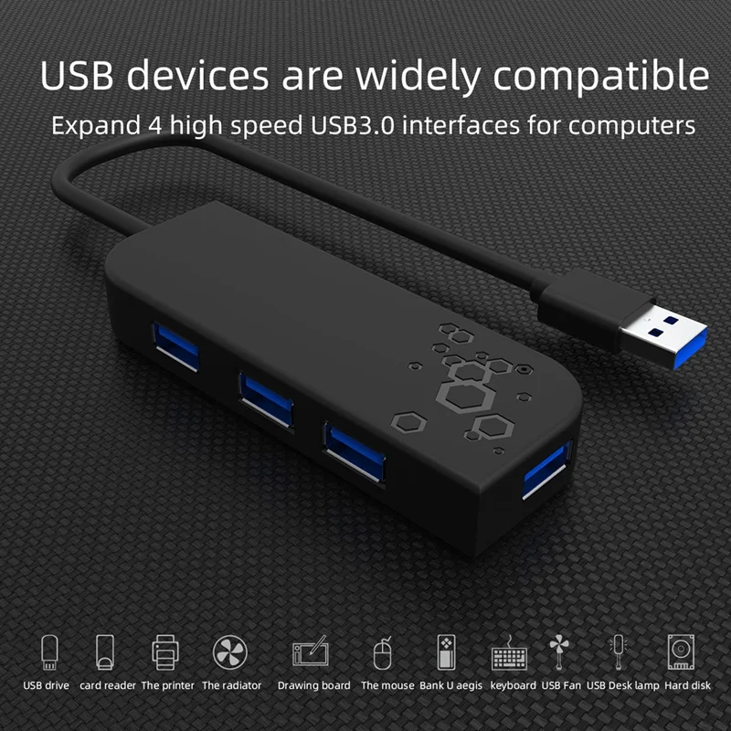 Док-станция USB 3,0 + Type C на 4 порта