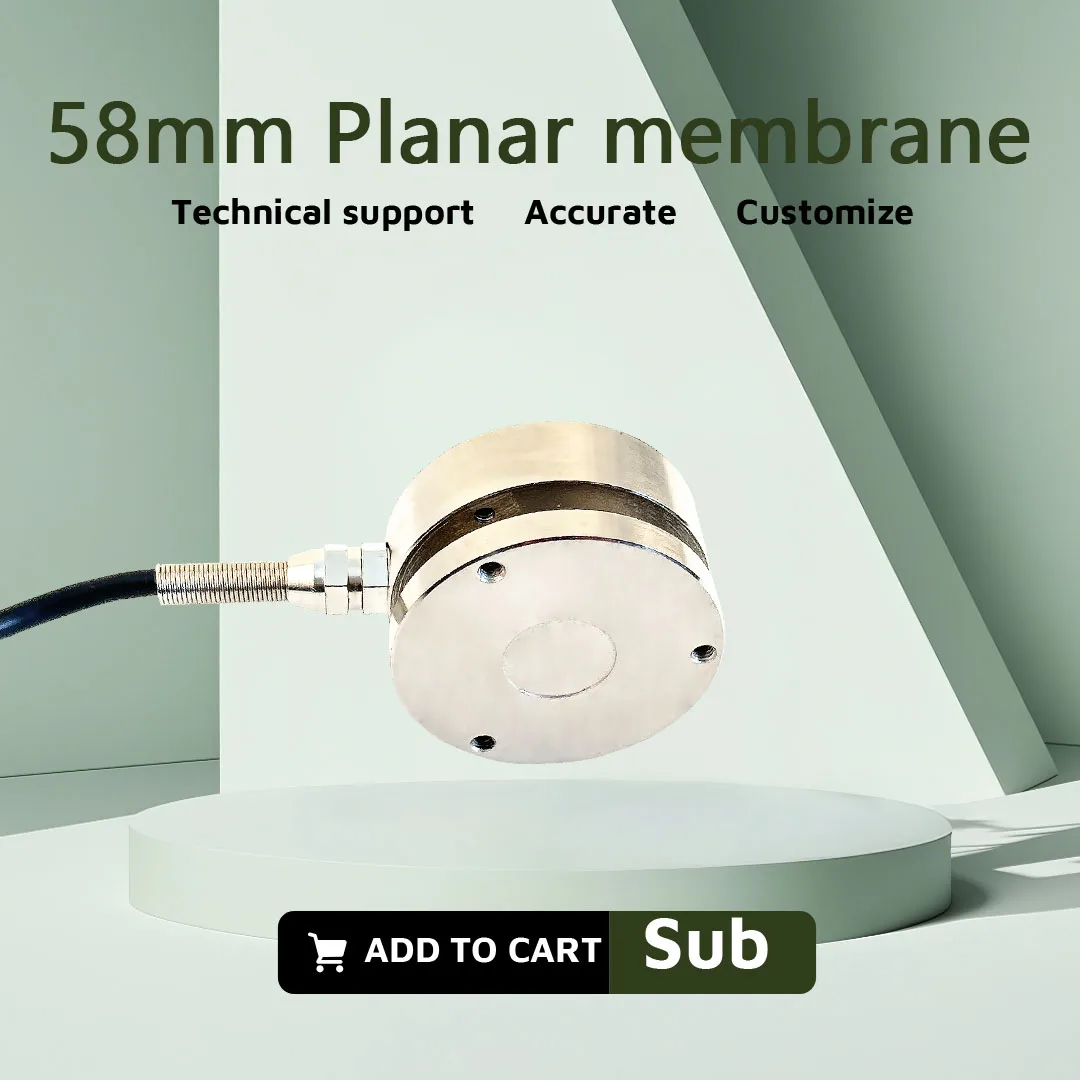 58mm 로드셀 평면 다이어프램 중량 센서 전자 저울 10KG 20KG 50KG 100KG 200KG 교육 과학 기술