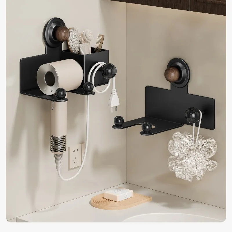 Medieval suction cup, hair dryer bracket, no hand holding, no punching in the bathroom