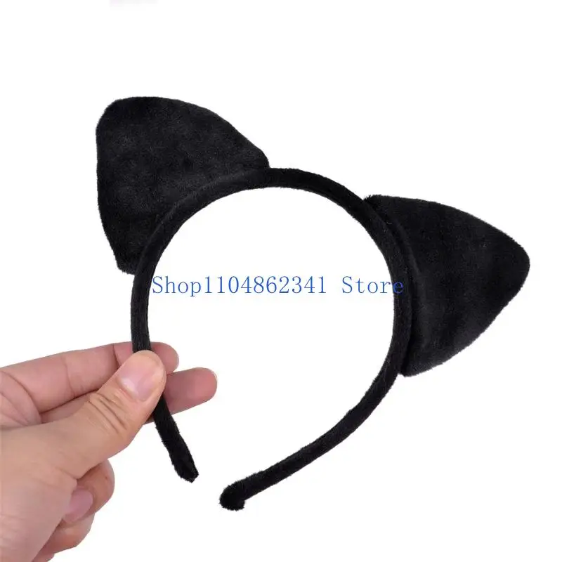 5ASD Animal Cats Costume Akcesoria z kotami Uszy Opaska na głowę sukienka Tutus dla dzieci Halloween Cosplay Party Props
