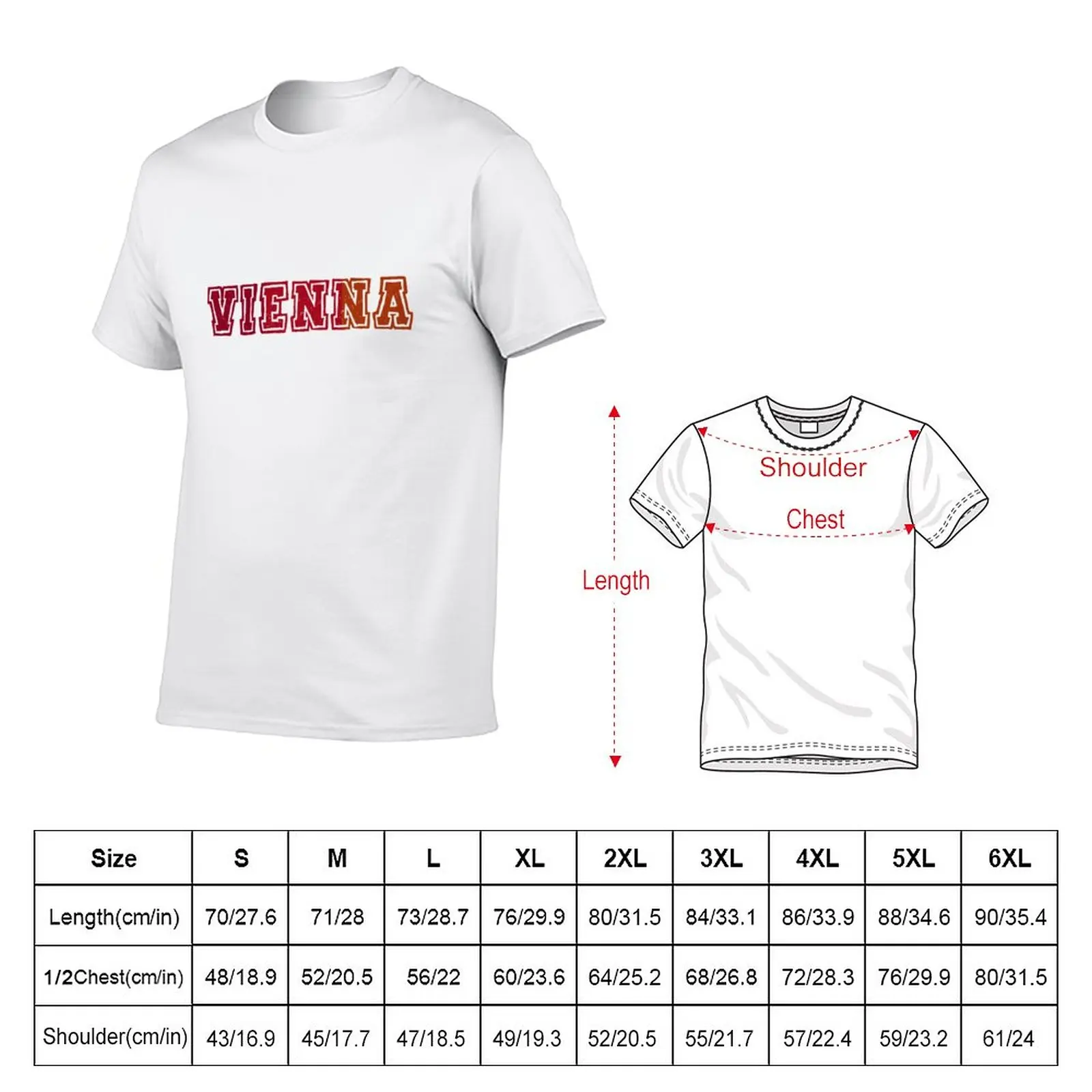 VIENNA T-Shirt plus size t shirts custom t shirts Tee shirt Men's clothing