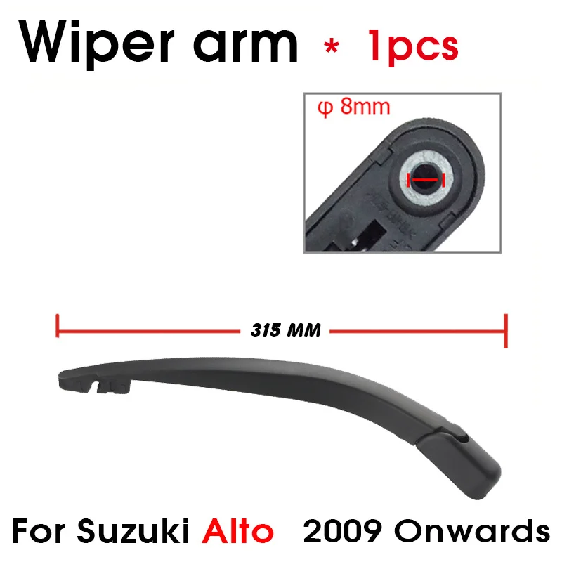 BEMOST Car Rear Windshield Wiper Arm Blades Brushes For Suzuki Alto 2009 Onwards Back Windscreen Auto Styling Accessories