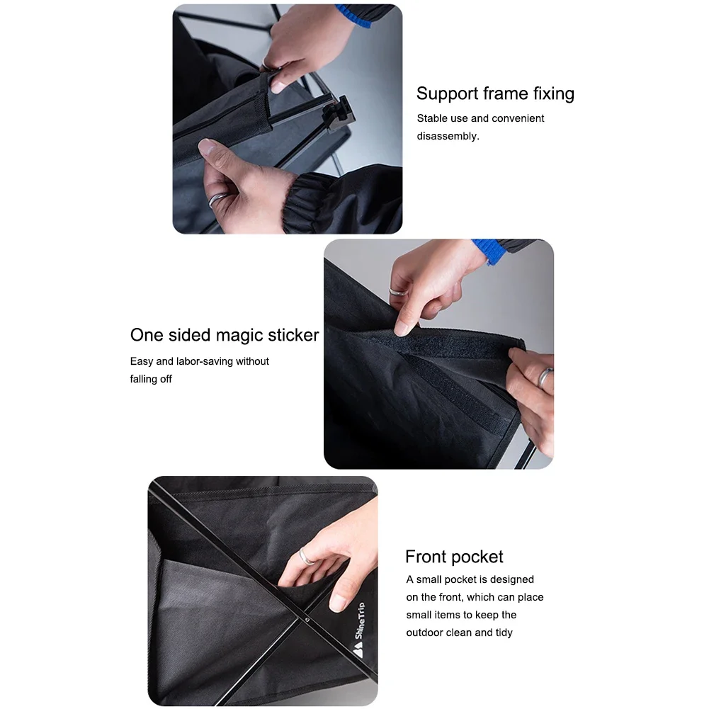 

Складная сумка для хранения на открытом воздухе, водонепроницаемая складная сумка из ткани Оксфорд 600D, чехол из ткани Оксфорд 600D для небольшого пляжного стола