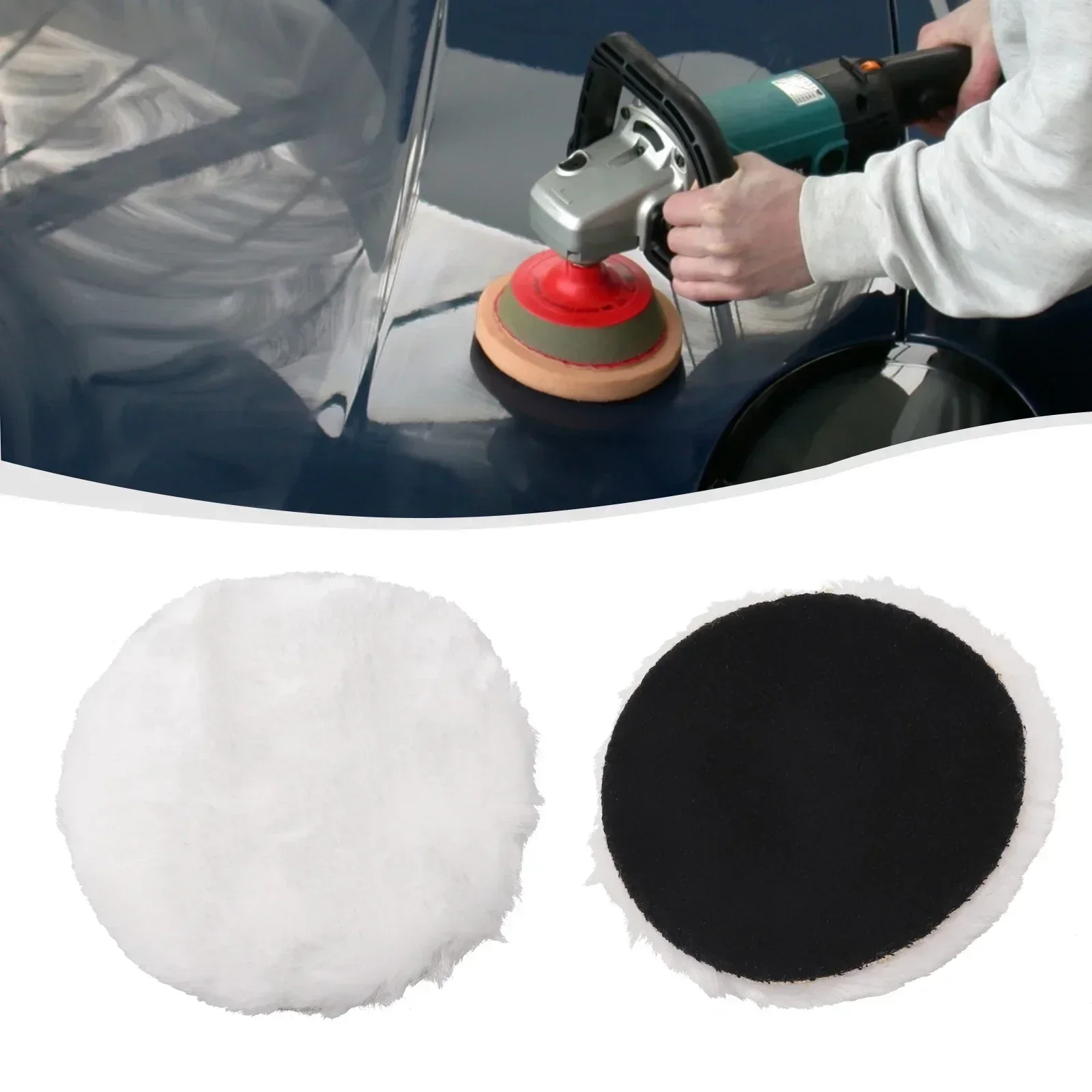 Effortlessly Remove Oxidation With Our 4 Inch Wool Polishing Pads Pack Of 2 Perfect For Marine Stone And Automotive Coatings