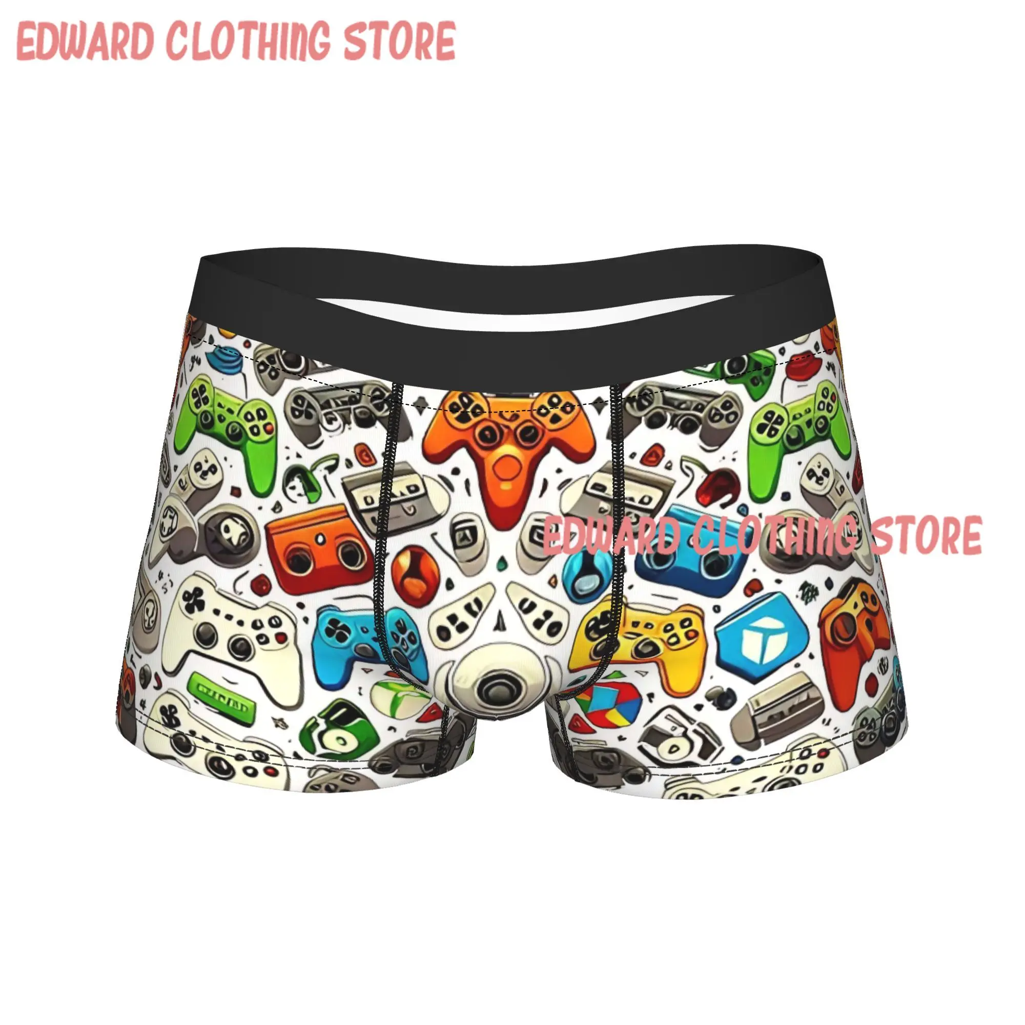 Game Controllers Underwear  Men Shorts Briefs Soft Trend Trunk Hot Sale Design Oversize Panties