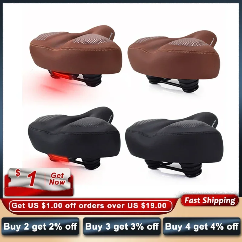 Bicycle Cushion Saddle Cushion Widening Front Seat Thickening Soft Comfortable Road Bike Seat for Road Bike Child Bike Saddle