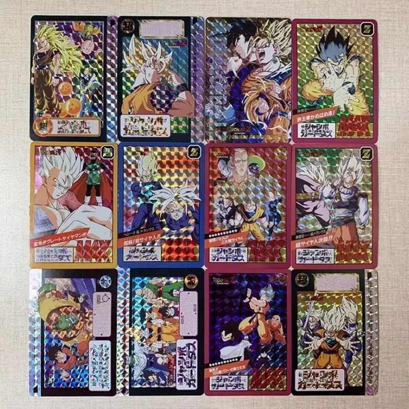 12 pz/set Self Made Dragon Ball Super Son Goku Anime personaggi del gioco Classic Series Color Flash Limited Collection Card Toy Gift