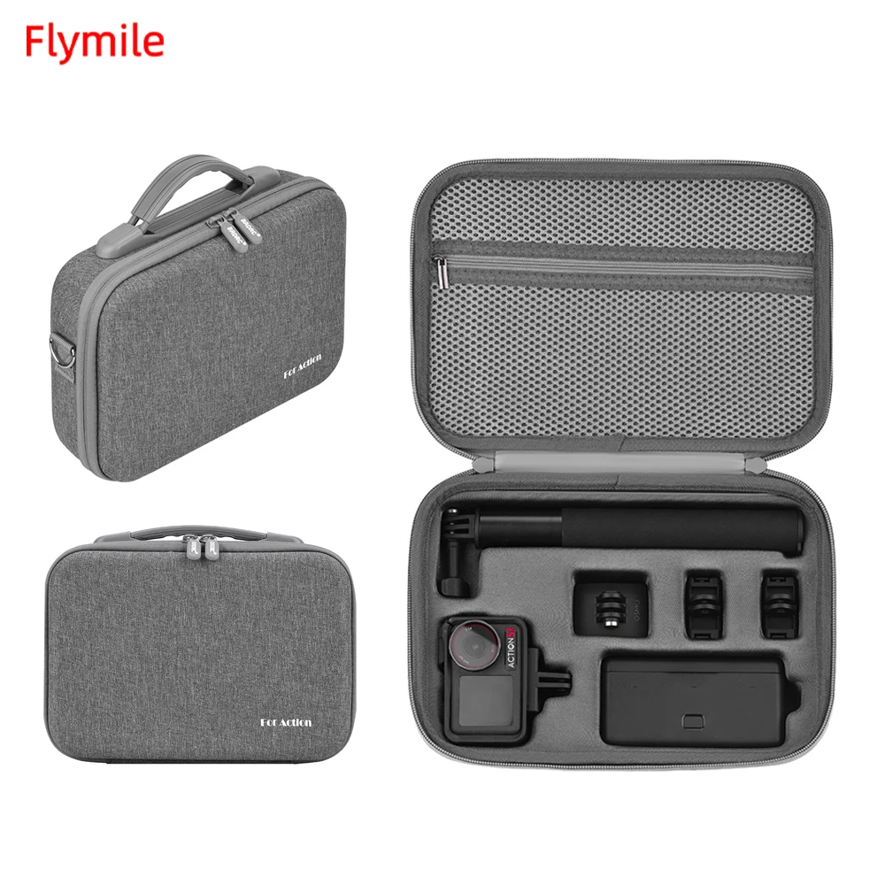 Tragetasche für DJI Action 5 Pro Kamera, Aufbewahrungstasche mit hoher Kapazität, tragbare Handtasche, Anti-Drop-Kamera-Zubehör für den Außenbereich
