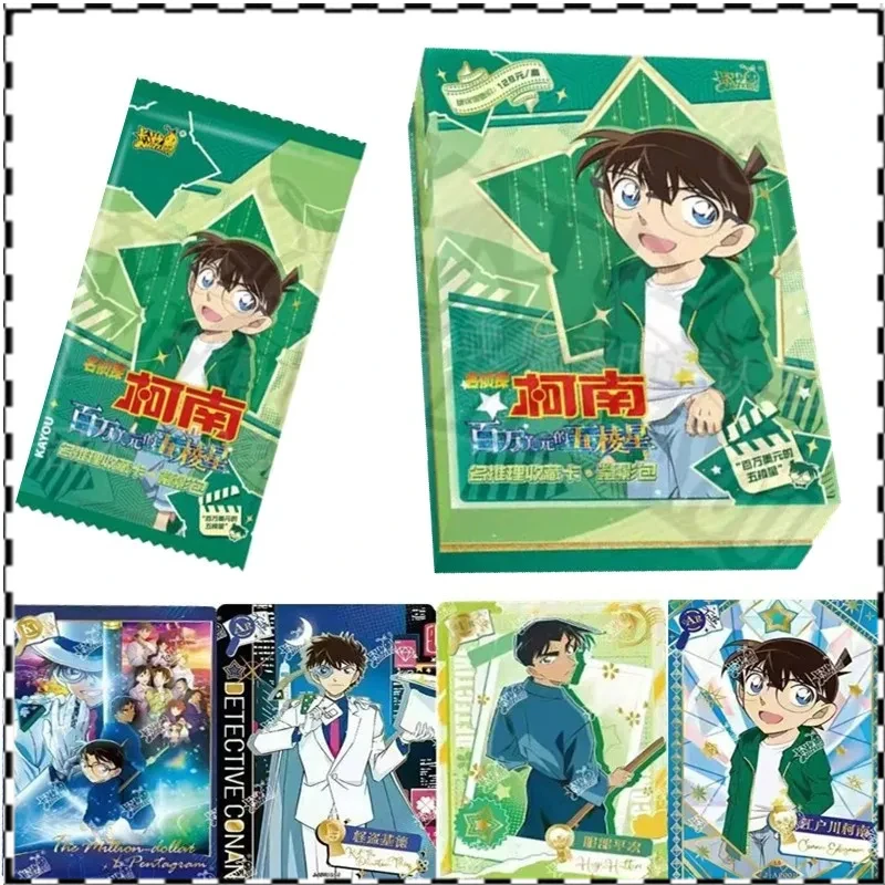 KAYOU Detective Conan Name Reasoning Unveiling Collection Card Kudou Shinichi Mouri Ran Rare Anime Card Kids Toys Christmas Gift