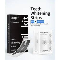 Tiras blanqueadoras de bambú, tiras blanqueadoras de dientes de carbón, tiras blanqueadoras, carillas de dientes postizos, herramientas de parche para el cuidado de la higiene bucal