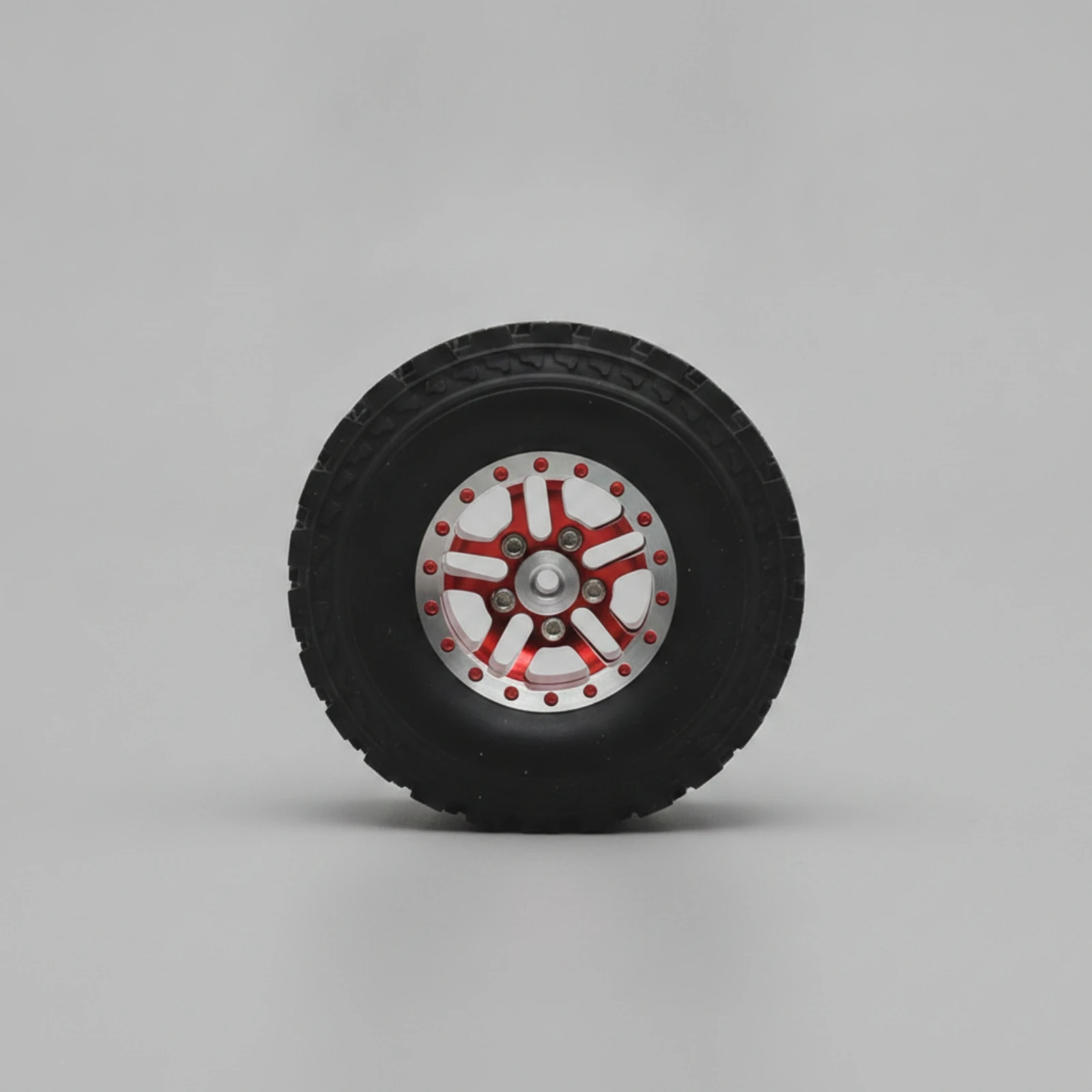 4 Pieces RC Car Wheels with Metal Hub Knobby RC Crawler Tires with Rims Wheel with Hex Hub Non-Slip Rim Heavy-Duty for Hobbyists
