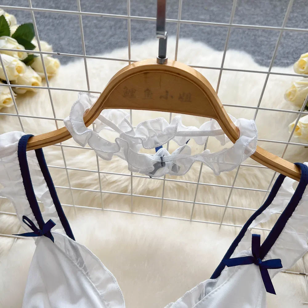 Sexy tiras bodysuits moda feminina lingerie erótica traje íntimo catsuits pijamas macacões combinação macacão