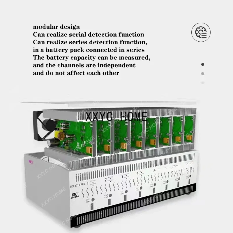 DT2010 8-way 10A Ni-MH lithium battery charge and discharge capacity test and balance repair instrument