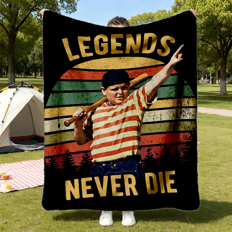 The Sandlot Movie Gift Flannel Blanket Sandlot Baseball Flannel Throw Cozy Blanket, Vintage Movie