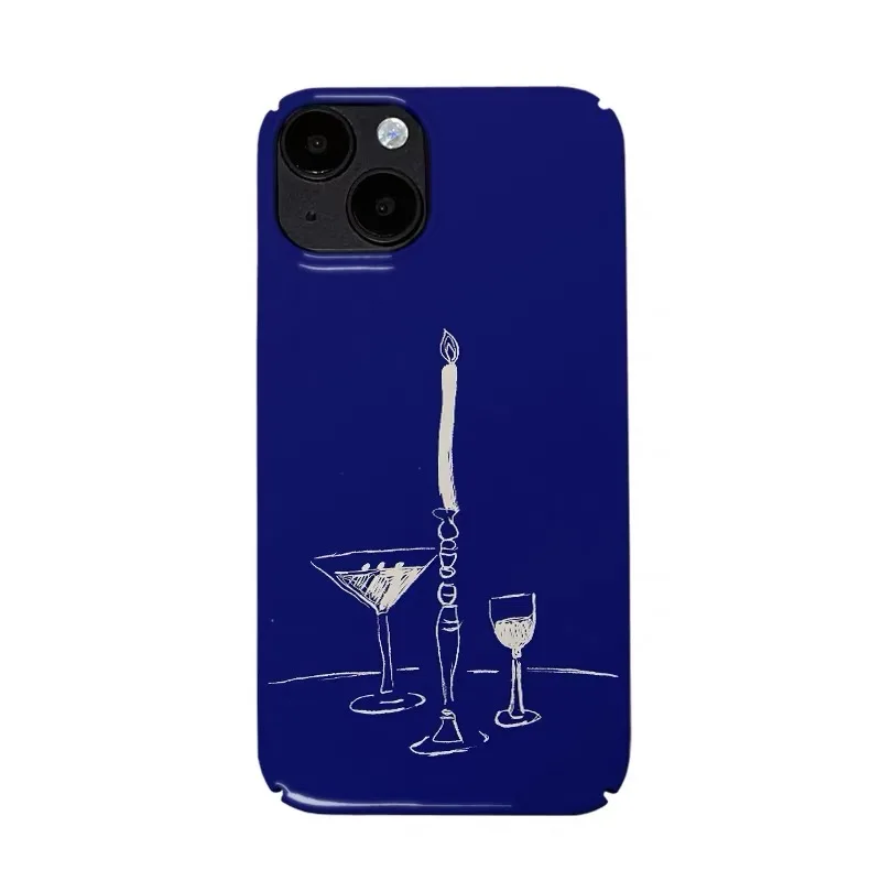 

Purple Painted Candle Phone Case for IPHONE 17 Air 16E 15 PROMAX 14 Plus 13 12 MINI 11 PRO 16Plus XR XS MAX Acrylic Phone Cover