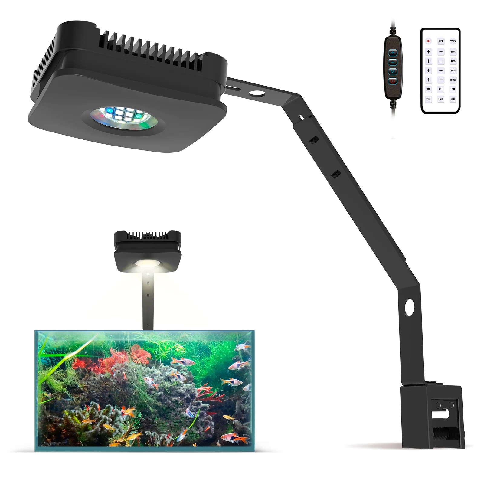 

Pixie 30 Program LED Lights Aquarium Lighting Nano Fish Tank Light for Saltwater Seawater Freshwater Lamp