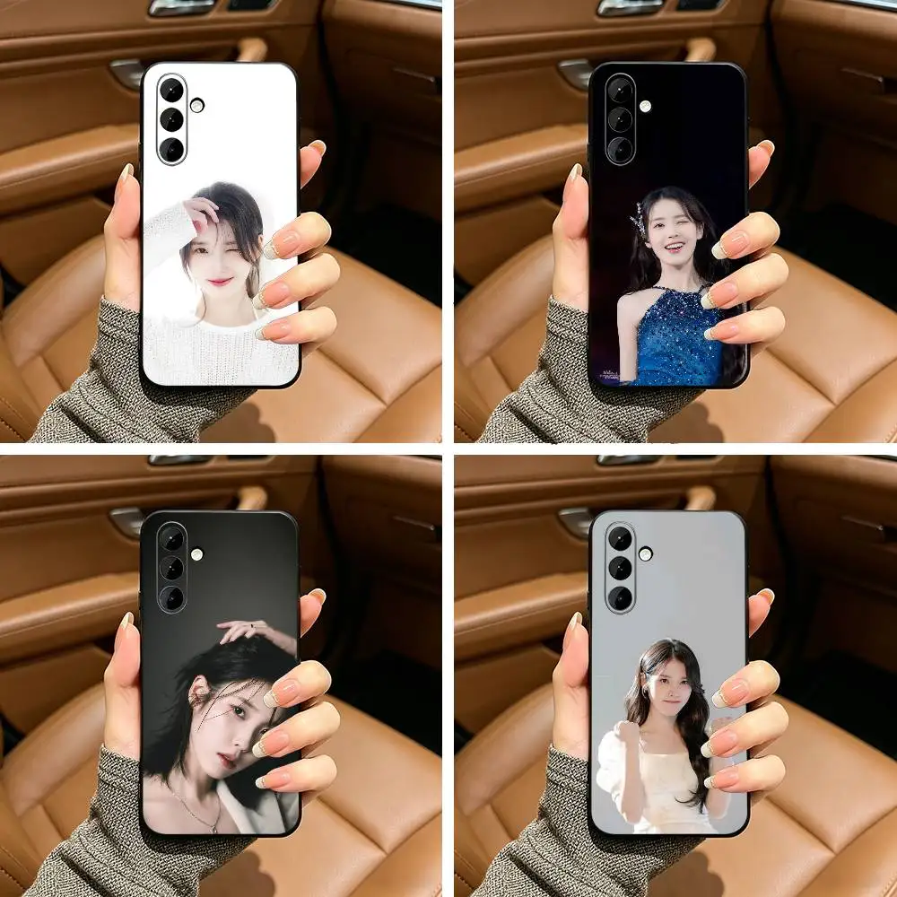 Étui de téléphone Nation's Representative Star-L-Lee Ji-eun pour Samsung Galaxy A73,A71 A72,A70,A53,A52,A51, coque noire en silicone souple