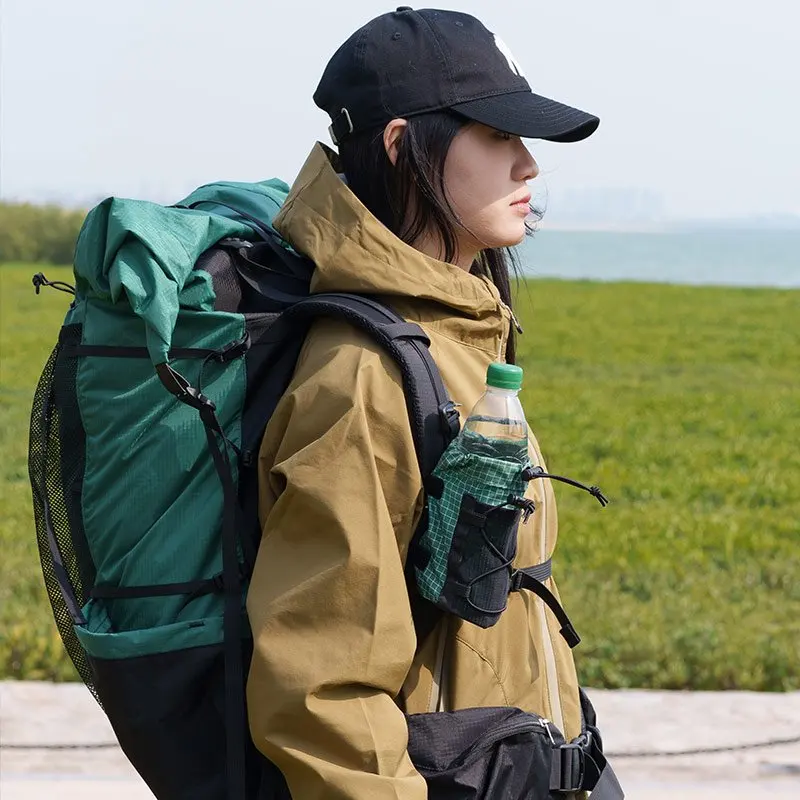 3F UL GEAR UHWMPE Backpack Shoulder Strap Water Bottle Bag Ultralight Camping Hiking Backpack Water Bottle External Mounting Bag