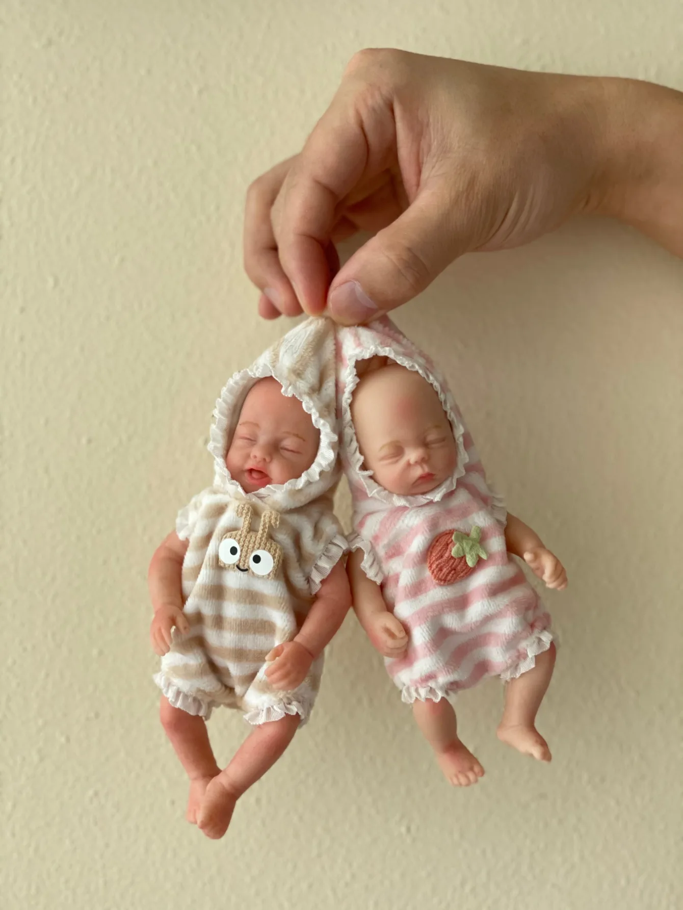 1 Pc Lifelike Mini Silicone Reborn Doll Handmade Bebe Newborn Doll Girl For Children Birthday Gifts