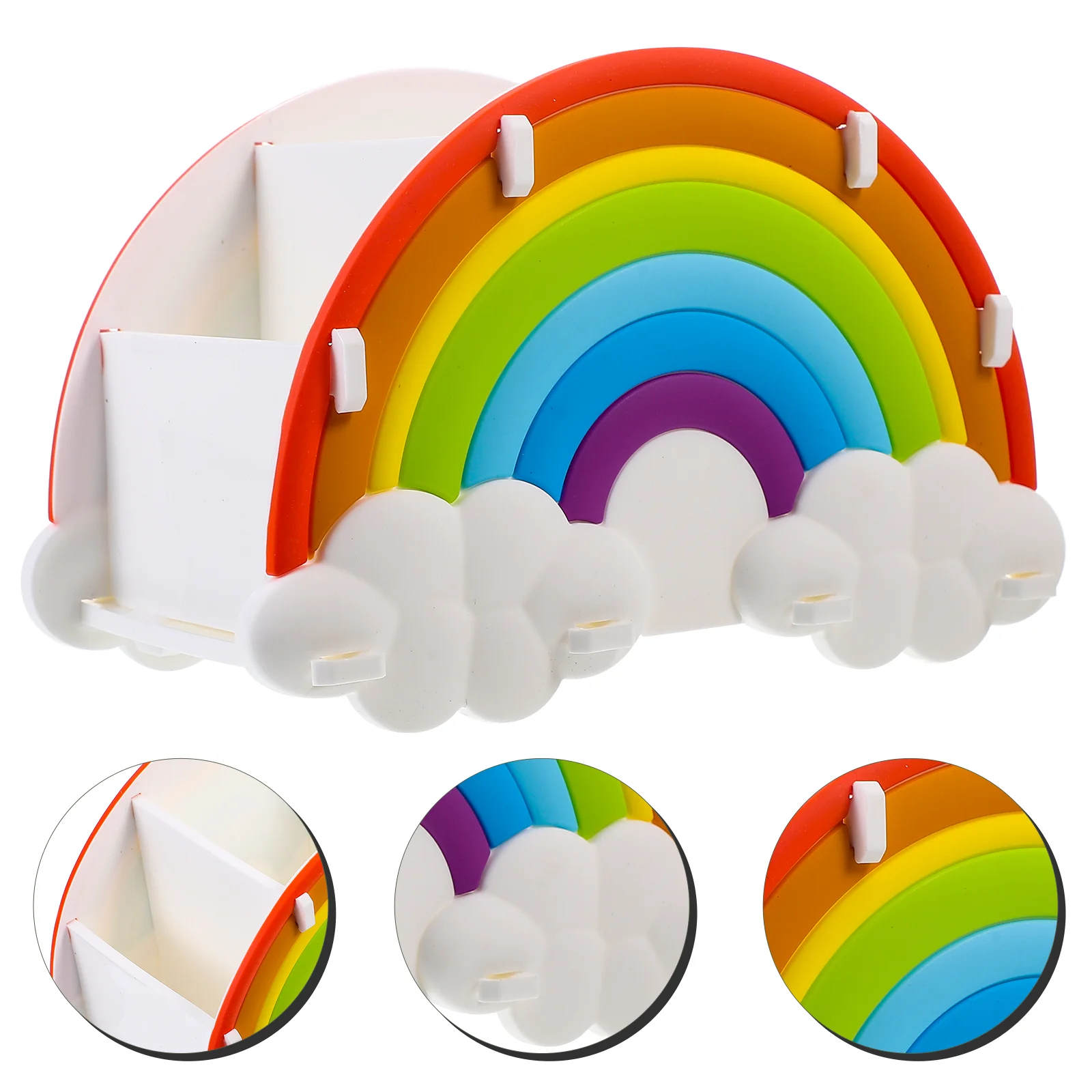 Caixa De Armazenamento Multifuncional Para Maquiagem Escova, Rainbow Bridge, Lápis Titular, Desk Organizer