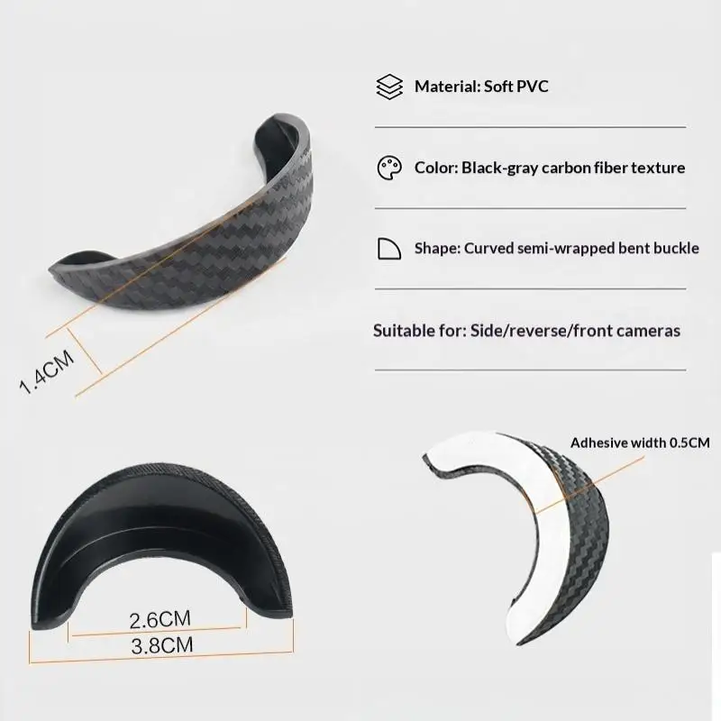 Universal PVC Car Rear View Camera Rain Visor Hood Waterproof Sun Shade Rain Shield Backup Camera Protective Cover Auto Accessor view 6