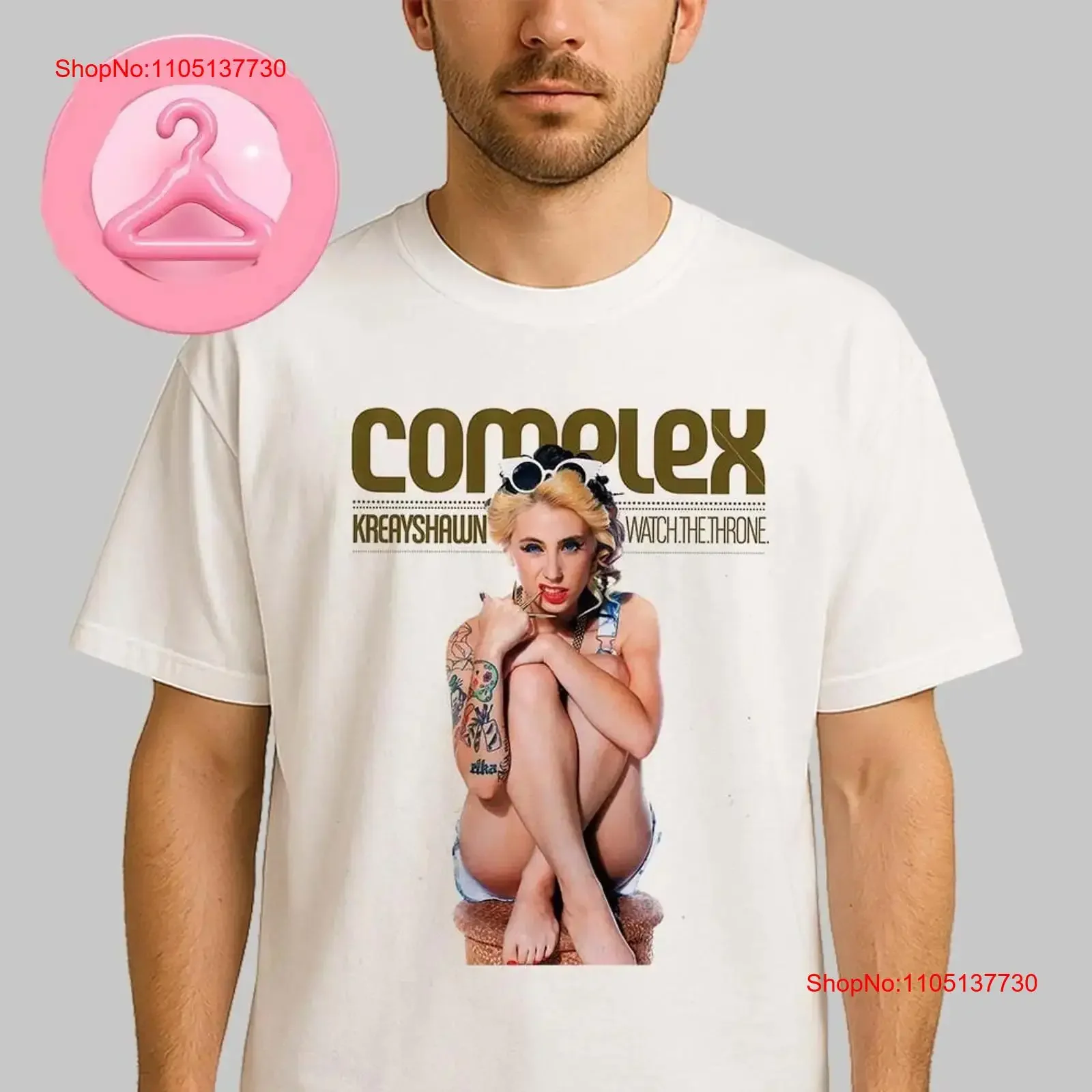 Kreayshawn On The Complexinprint October And November 2011 Magazine T Shirt vintage Washed Versatile Stretched homme Unisex