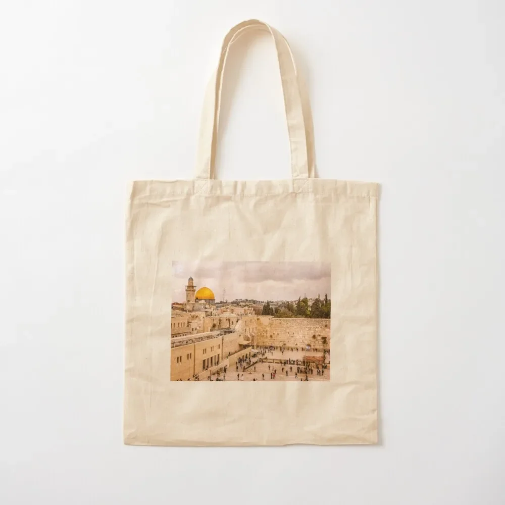 

The Iconic Western Wall in Jerusalem Tote Bag tote bag university Women's bags Shopping bags Tote Bag